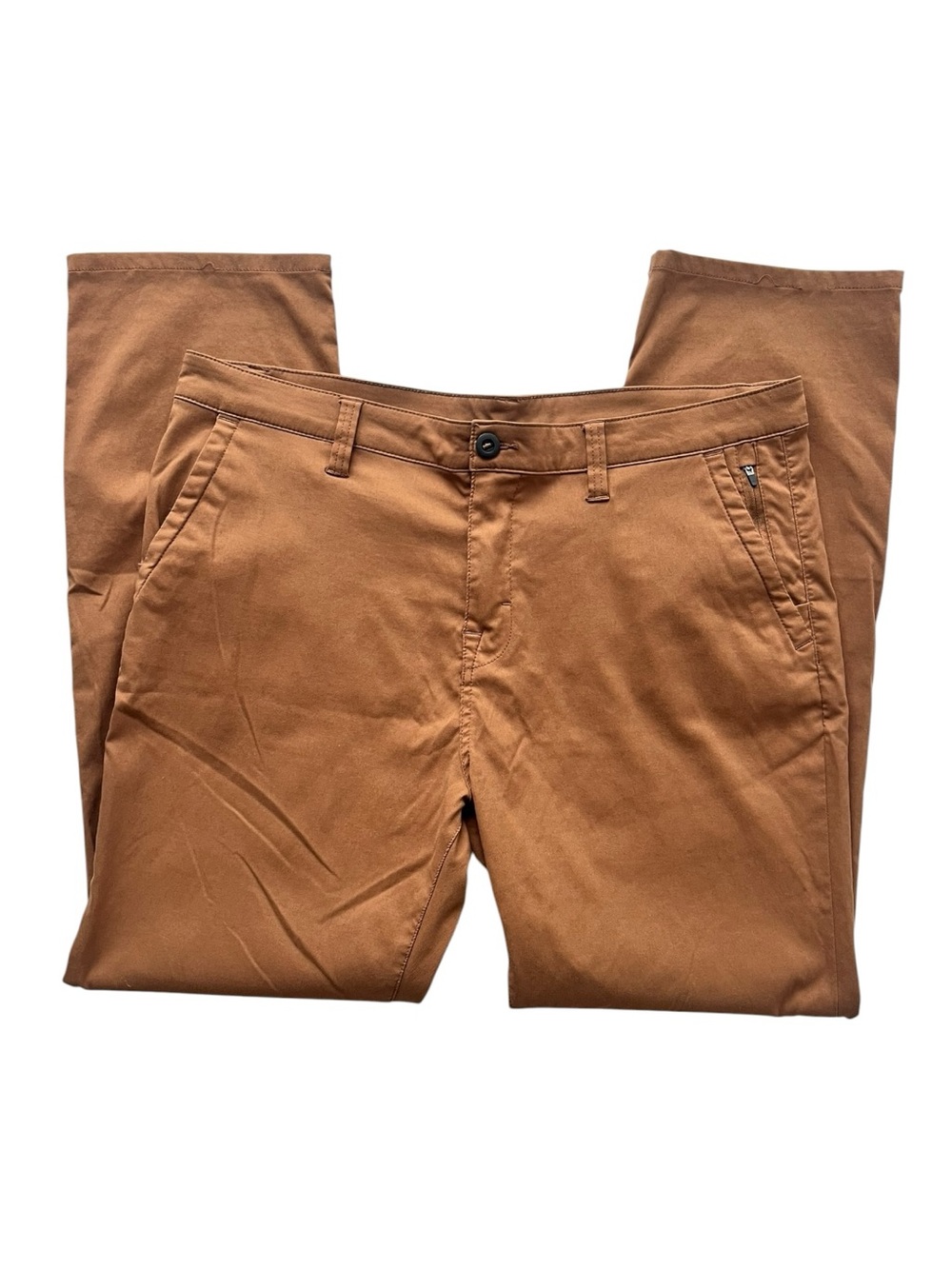 Prana Pants Mens 38x32 Brown Zion Chino Nylon Stretch Hiking Outdoors Casual